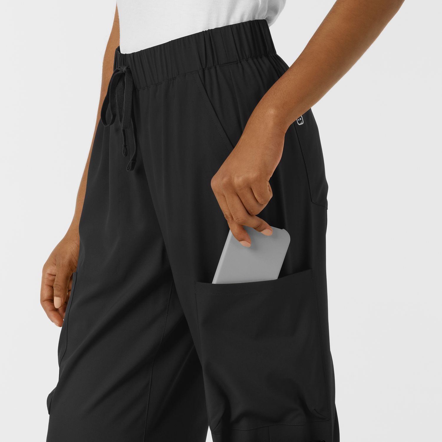 Pantalone donna 5451 doppio cargo black