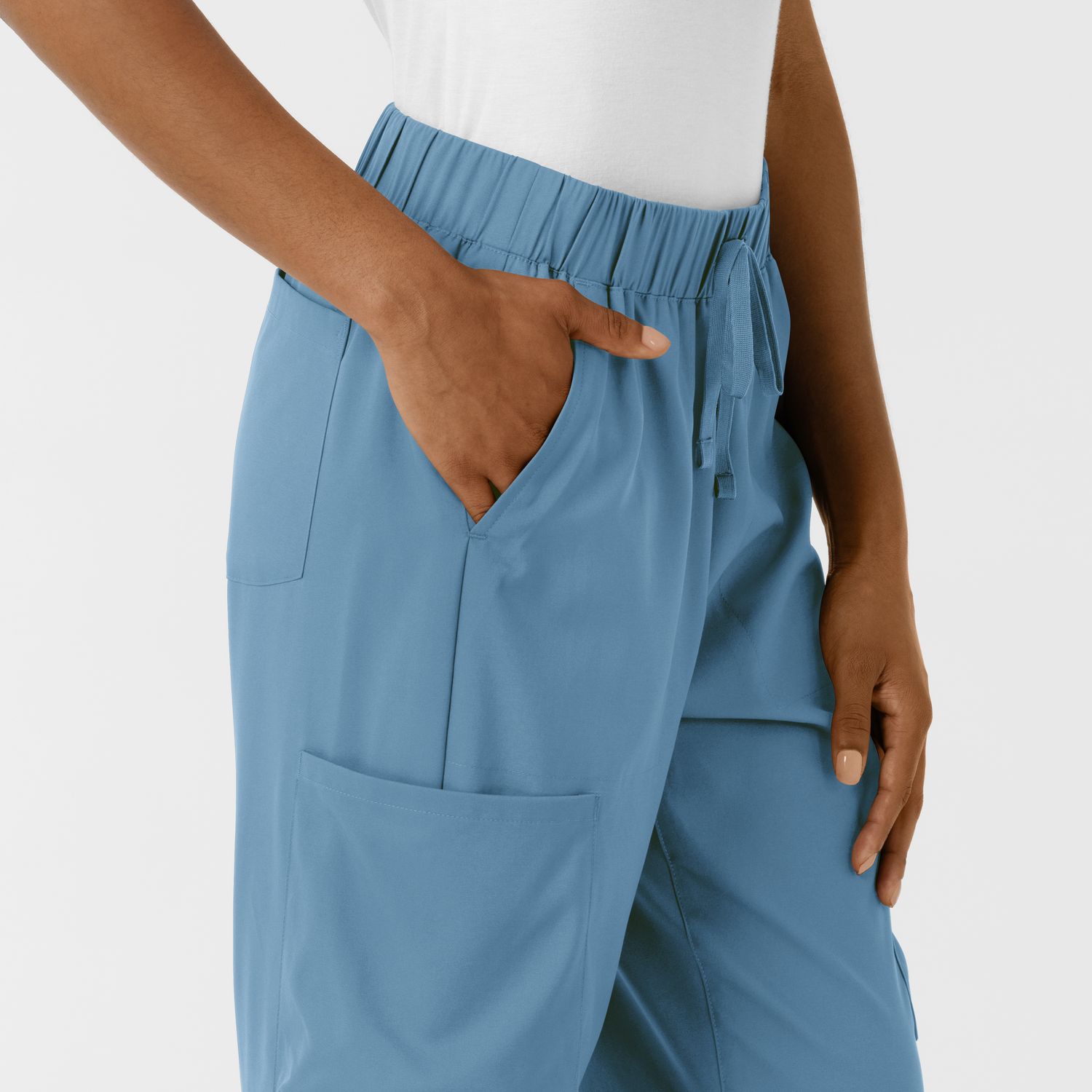 Pantalone donna 5451 doppio cargo pacific blue