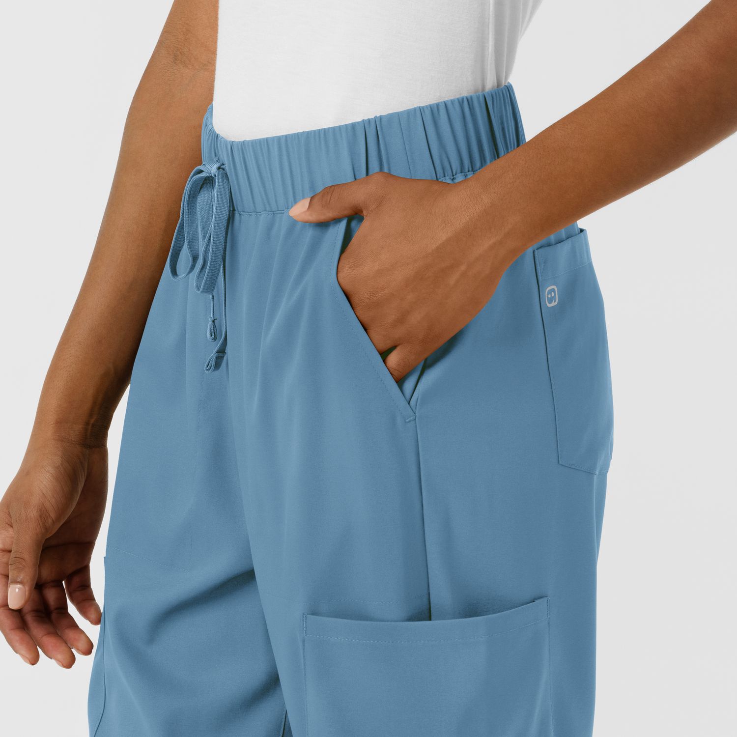Pantalone donna 5451 doppio cargo pacific blue