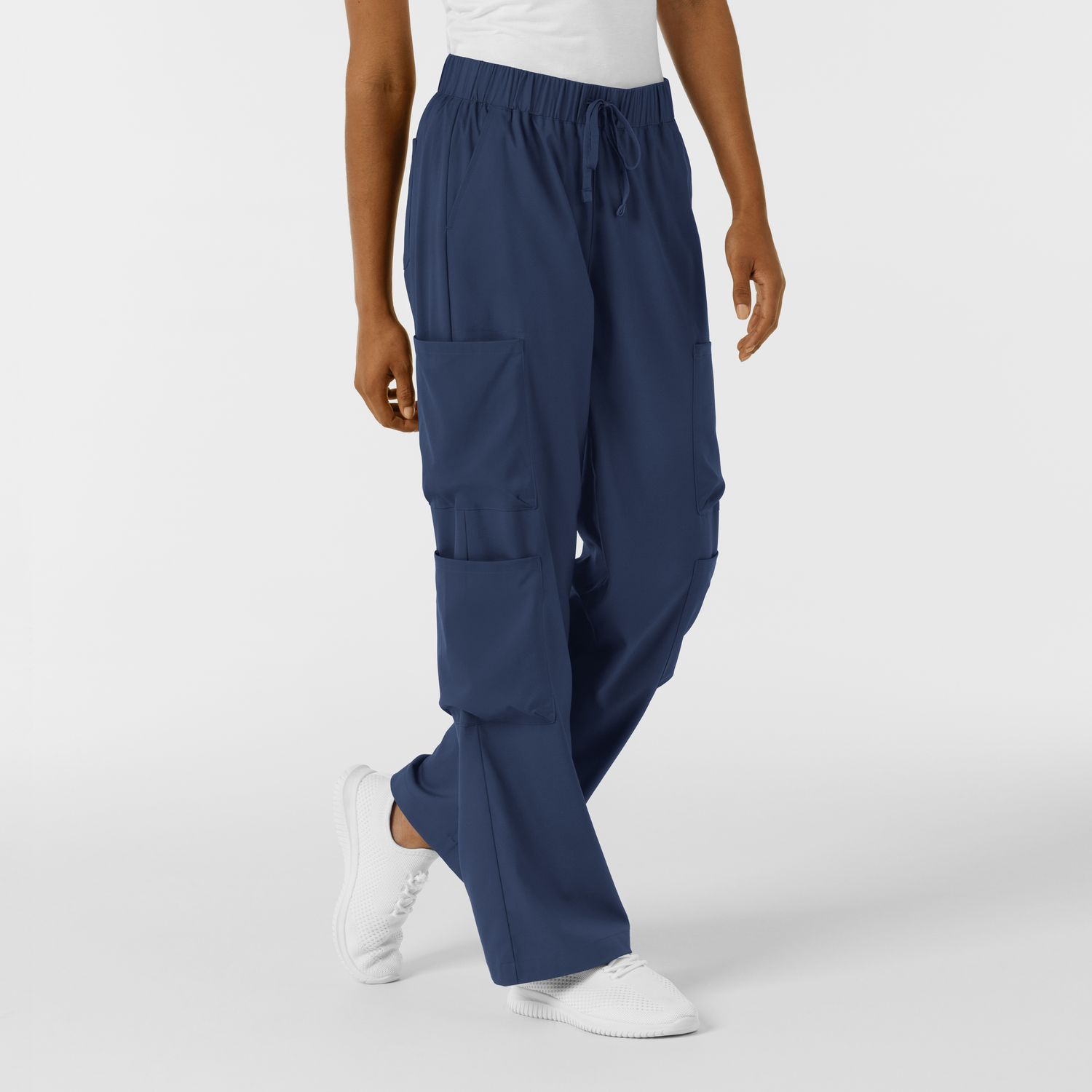 Pantalone donna 5451 doppio cargo navy blue
