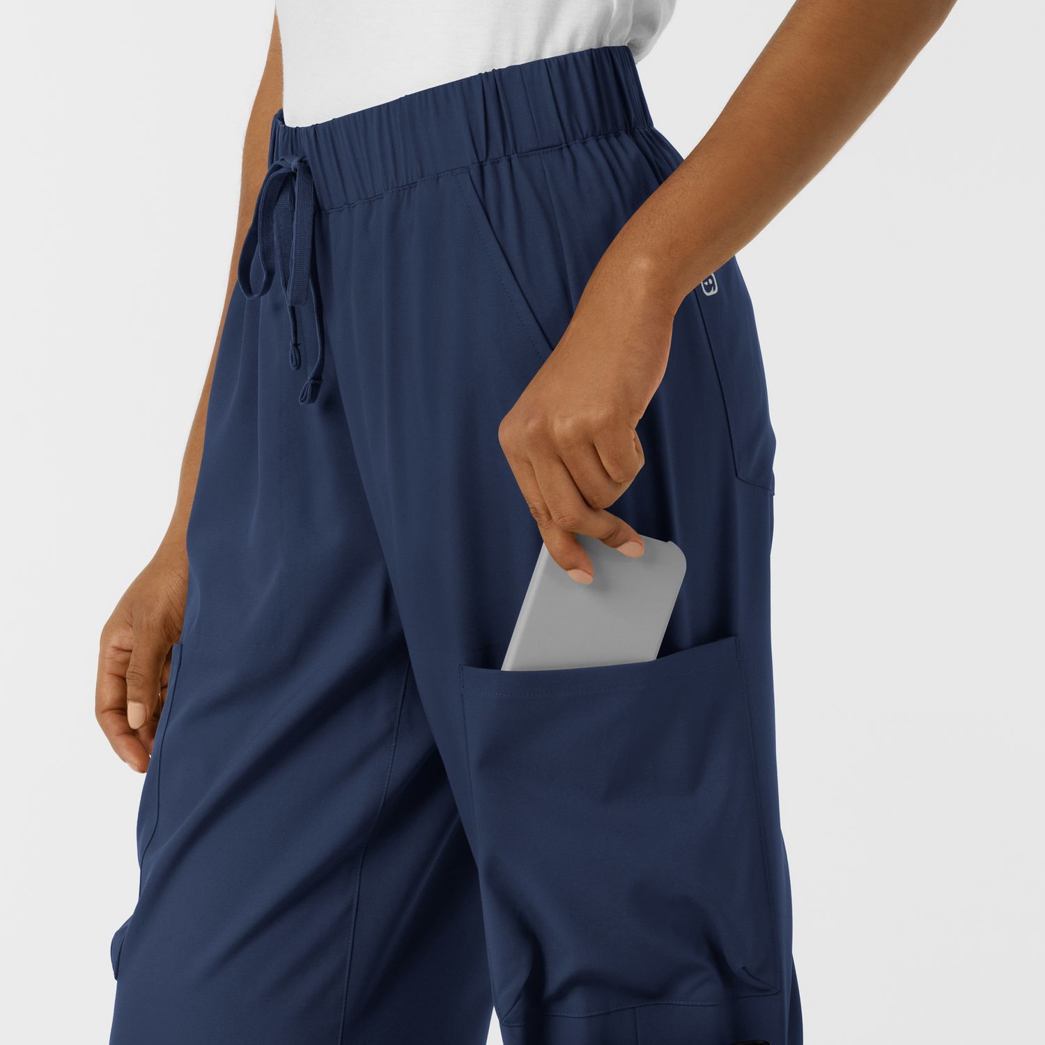 Pantalone donna 5451 doppio cargo navy blue