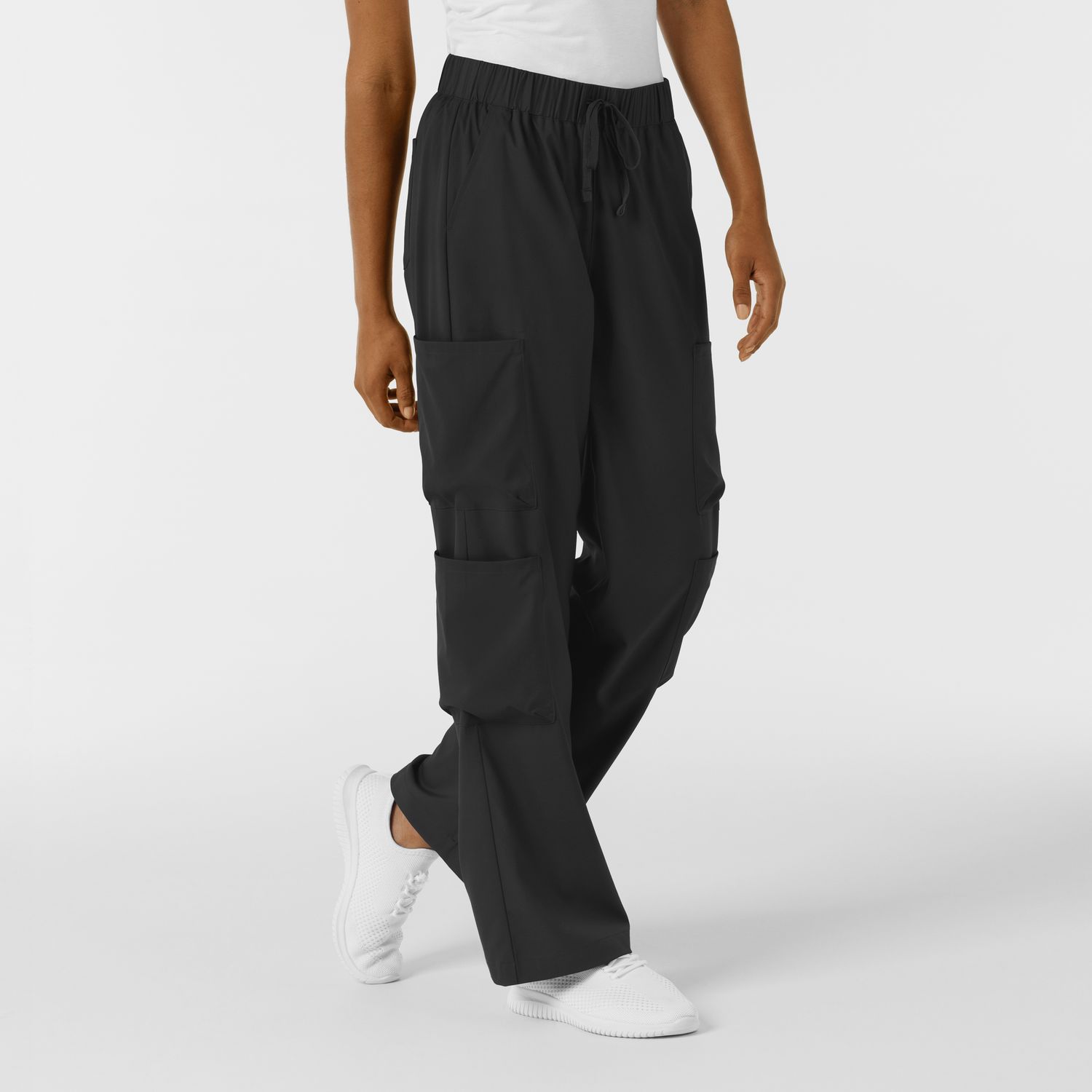 Pantalone donna 5451 doppio cargo black