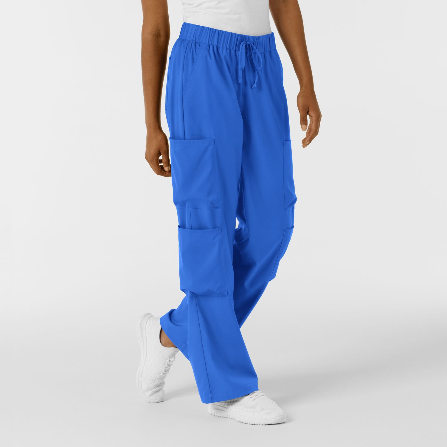 Pantalone donna 5451 doppio cargo royal blue