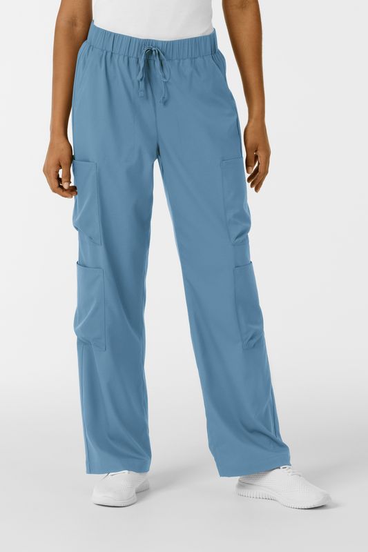 Pantalone donna 5451 doppio cargo pacific blue