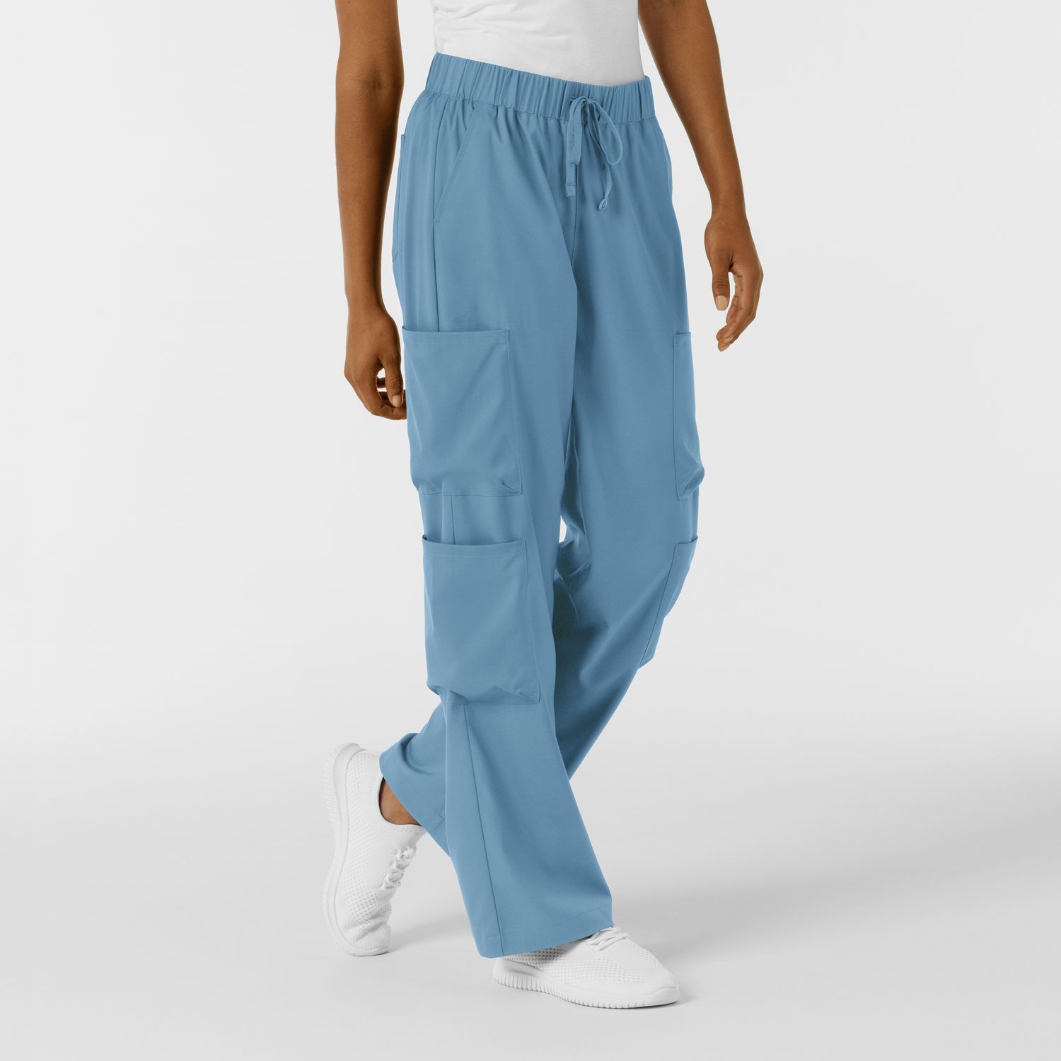 Pantalone donna 5451 doppio cargo pacific blue