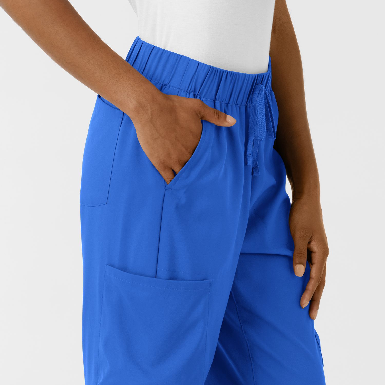 Pantalone donna 5451 doppio cargo royal blue