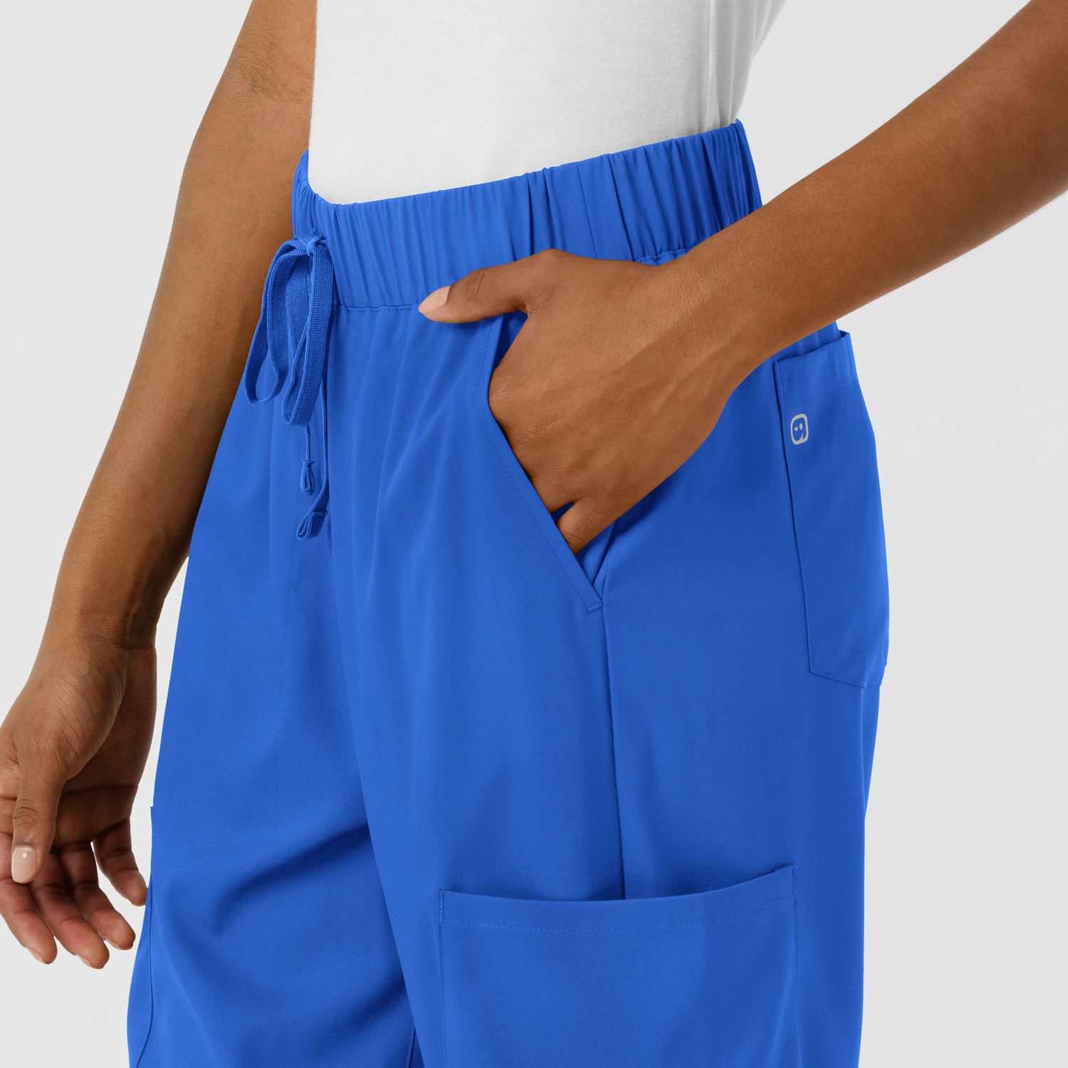 Pantalone donna 5451 doppio cargo royal blue