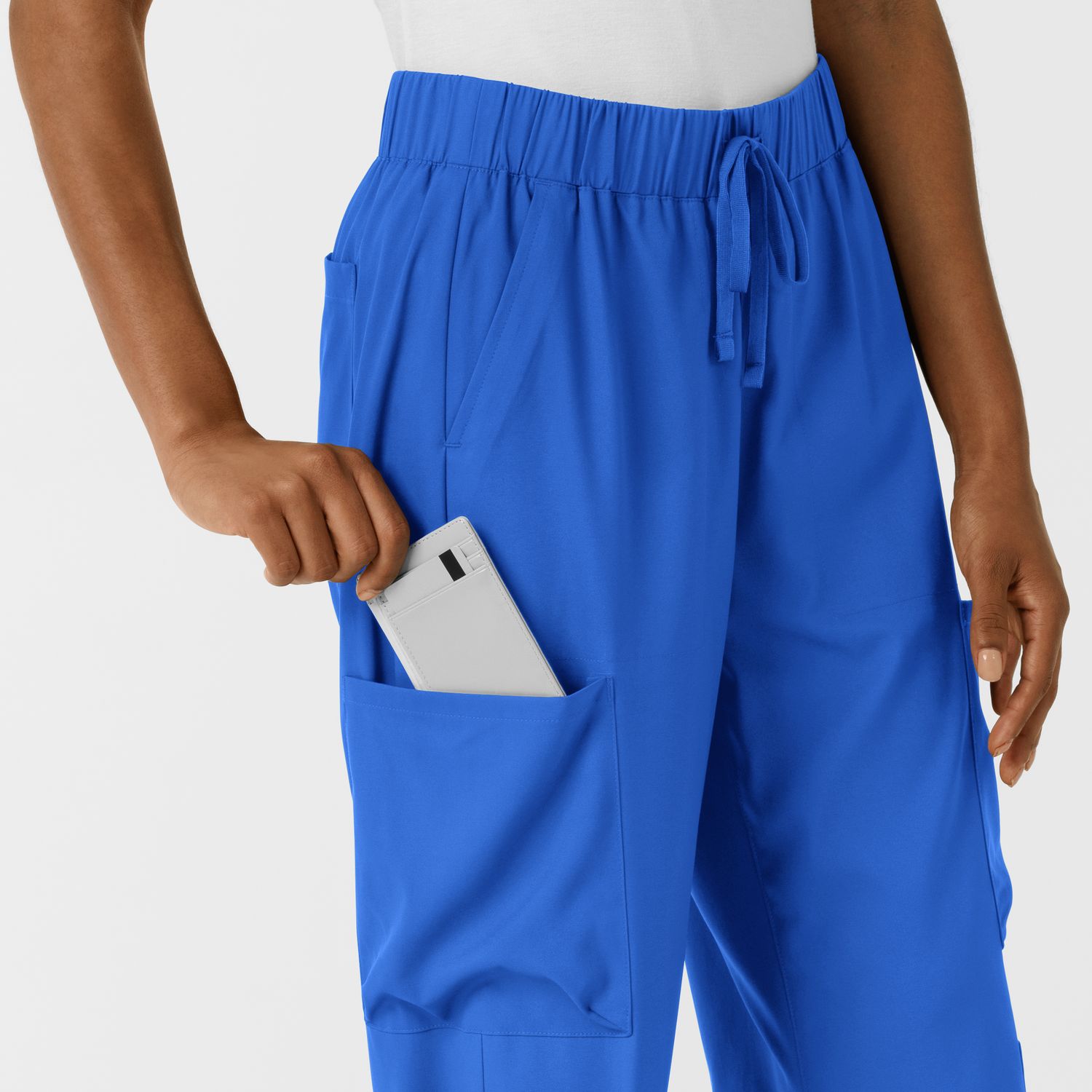 Pantalone donna 5451 doppio cargo royal blue