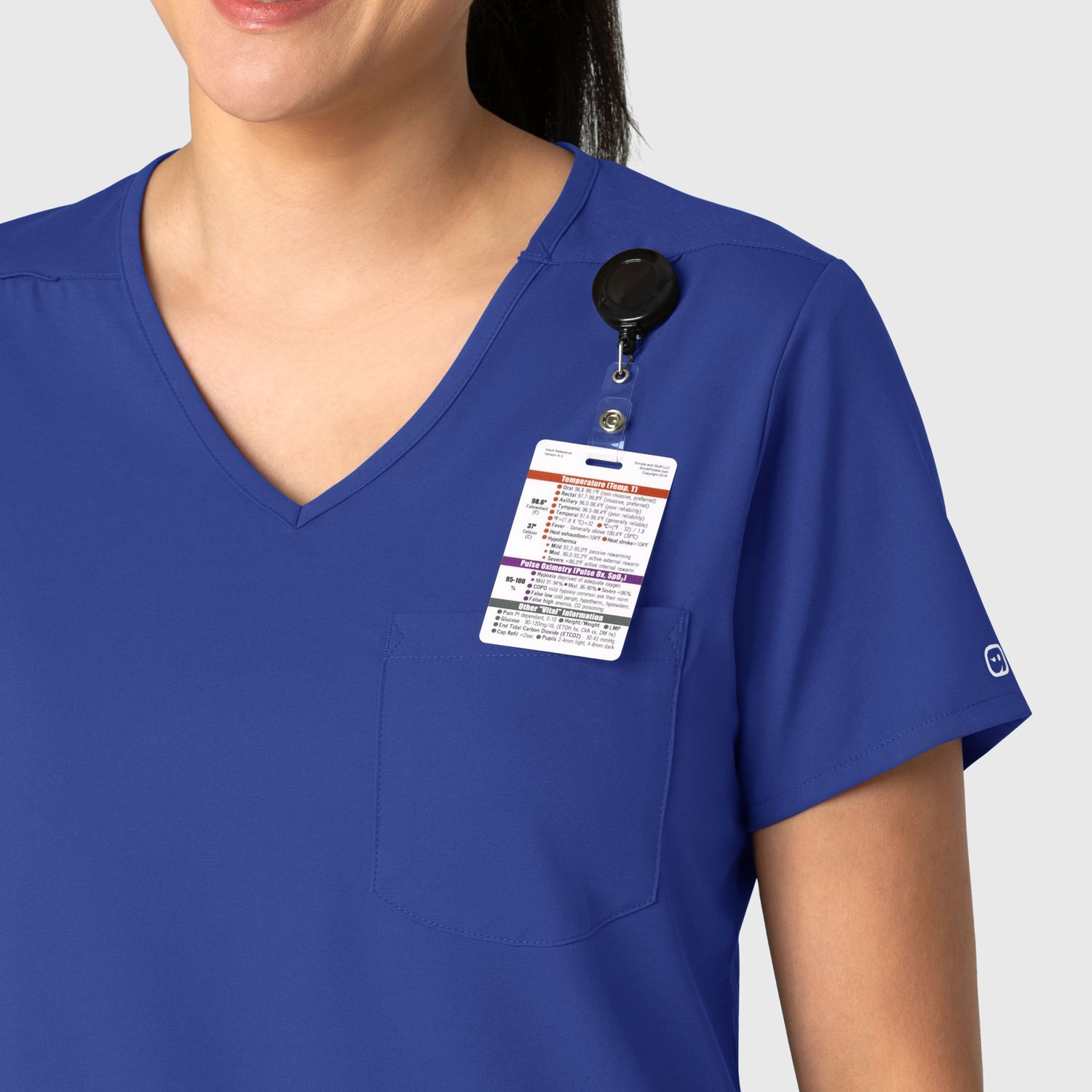 Casacca donna 6151 scollo a V galaxy blue