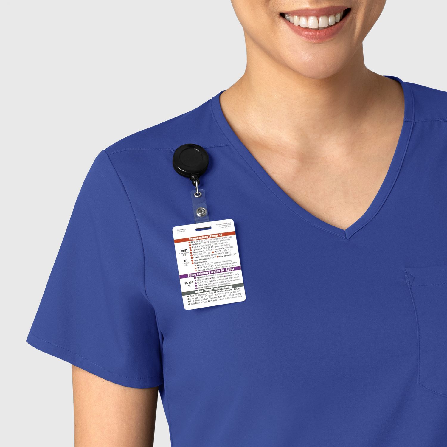 Casacca donna 6151 scollo a V galaxy blue