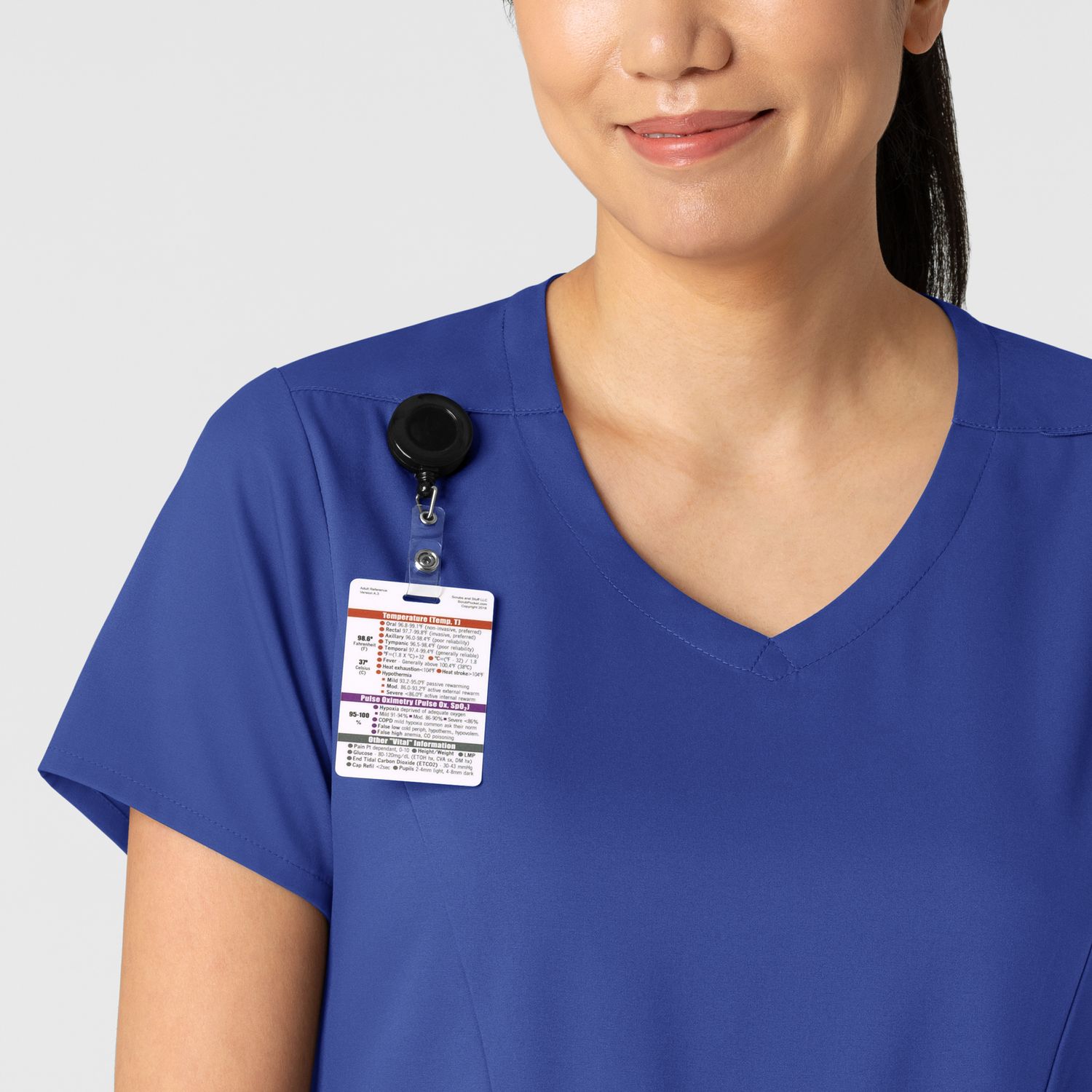 Casacca donna 6251 scollo a V galaxy blue