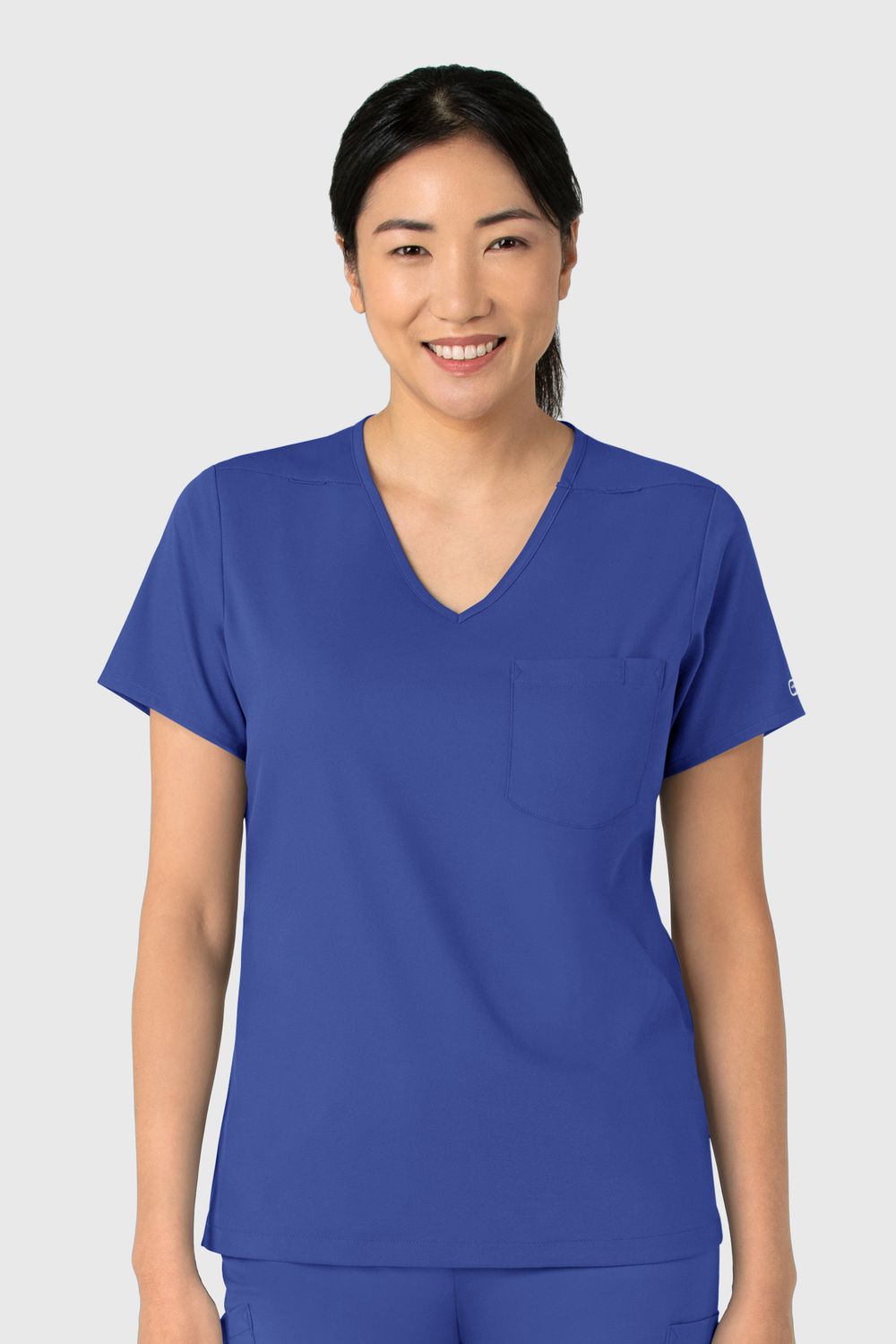 Casacca donna 6151 scollo a V galaxy blue