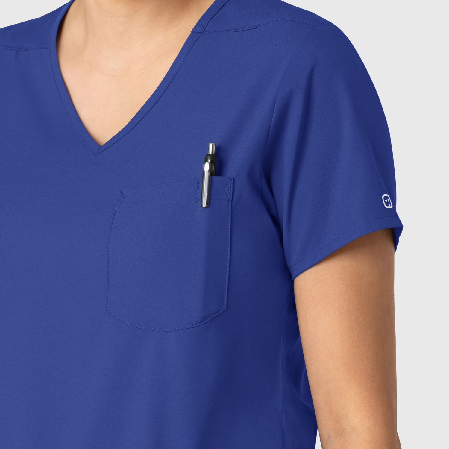 Casacca donna 6151 scollo a V galaxy blue