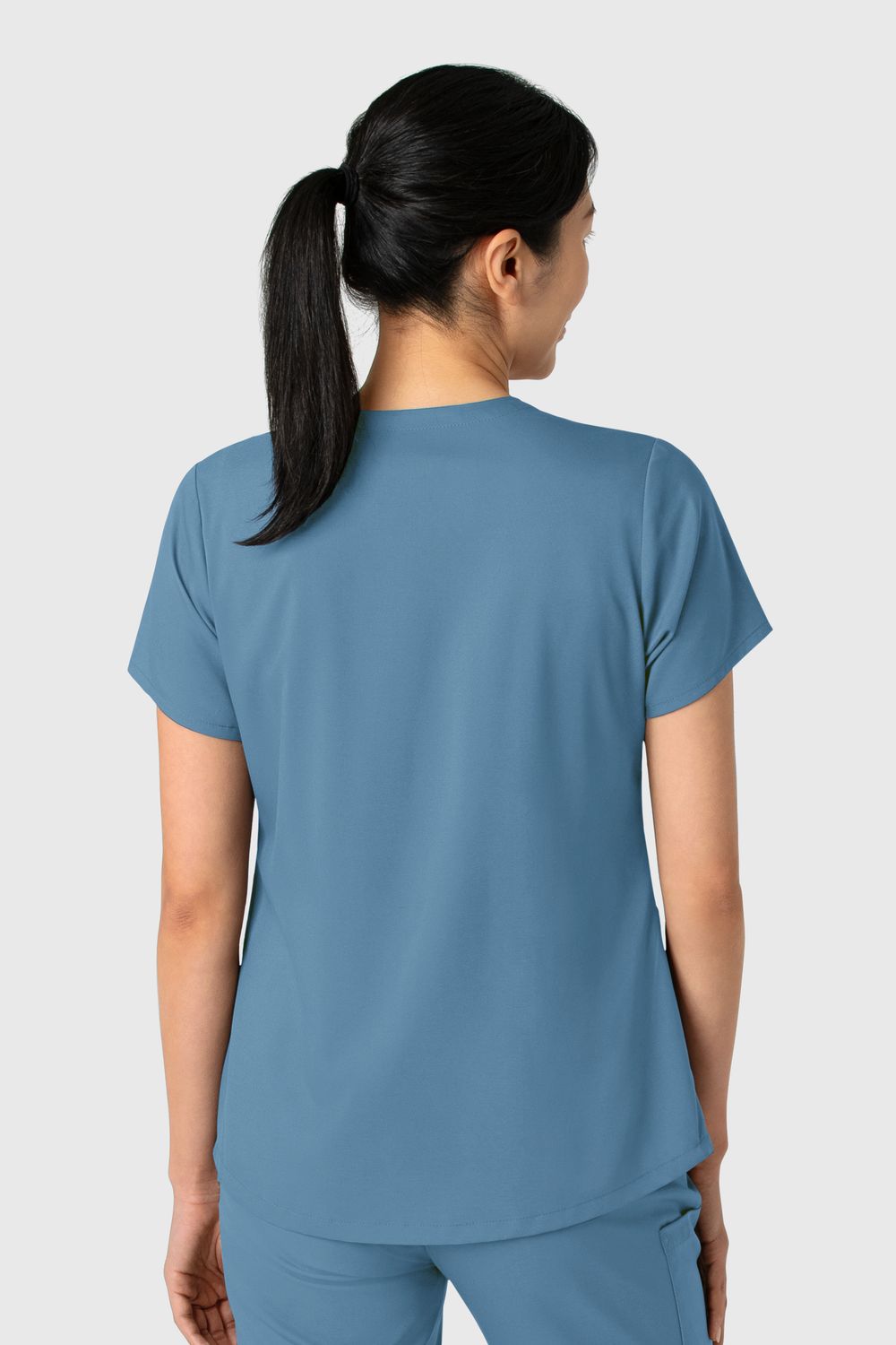 Casacca donna 6251 scollo a V pacific blue