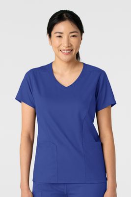 Casacca donna 6251 scollo a V galaxy blue