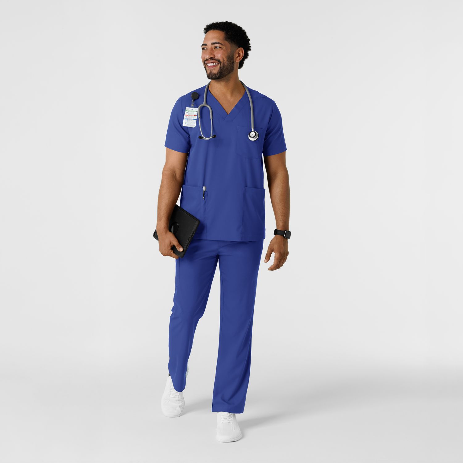 Casacca uomo 6351 scollo a V galaxy blue