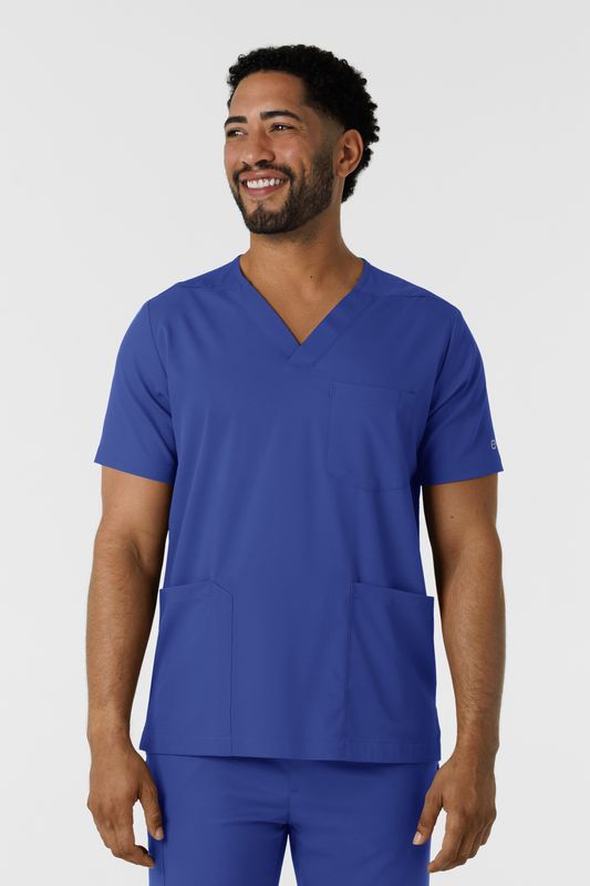 Casacca uomo 6351 scollo a V galaxy blue