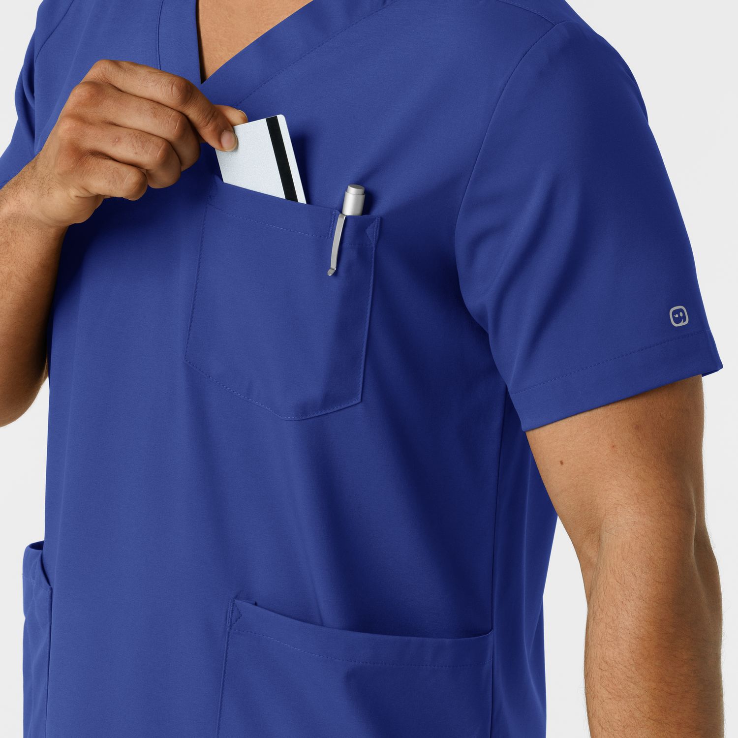 Casacca uomo 6351 scollo a V galaxy blue