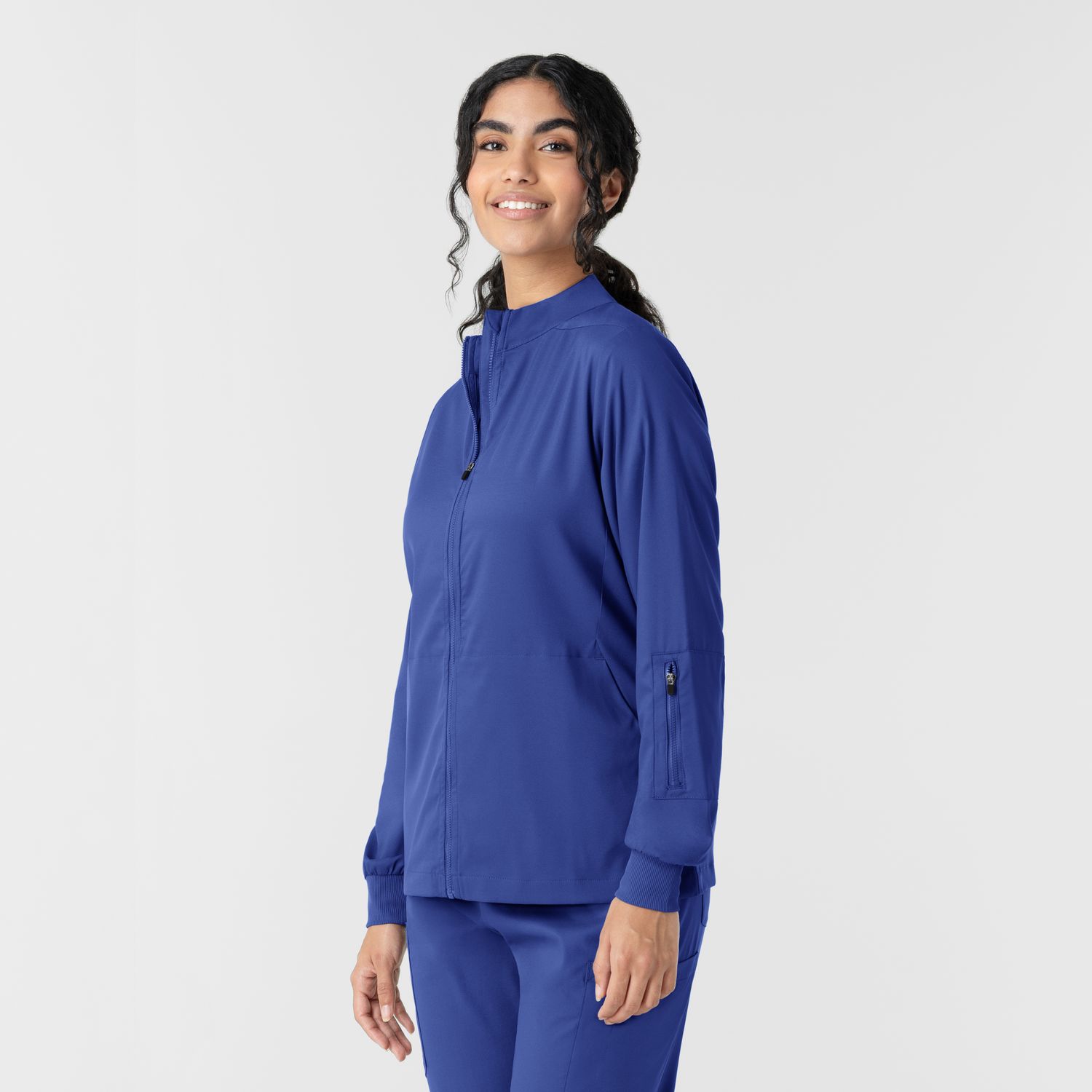 Casacca donna 8151 manica lunga e zip galaxy blue
