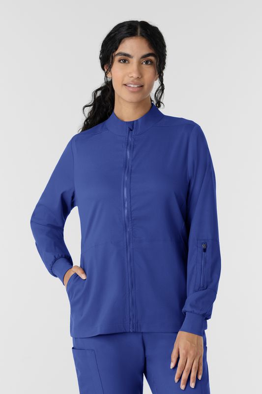 Casacca donna 8151 manica lunga e zip galaxy blue