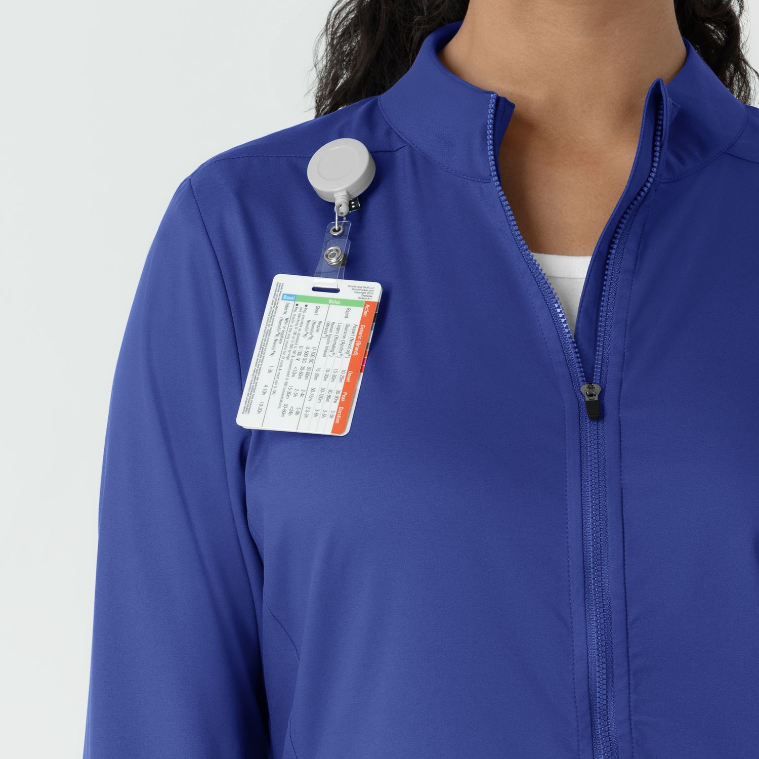 Casacca donna 8151 manica lunga e zip galaxy blue
