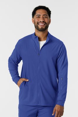 Casacca uomo 8351 manica lunga e zip galaxy blue