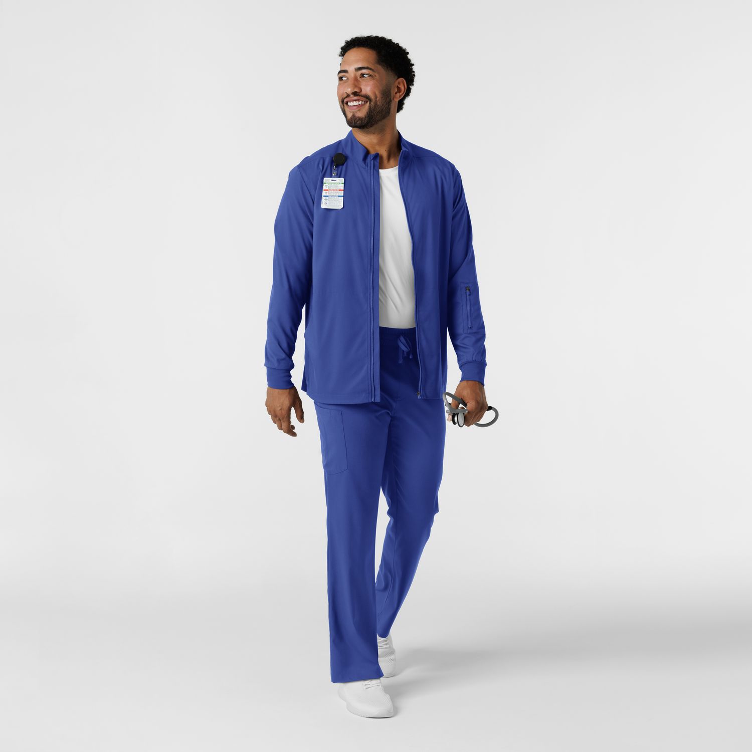 Casacca uomo 8351 manica lunga e zip galaxy blue