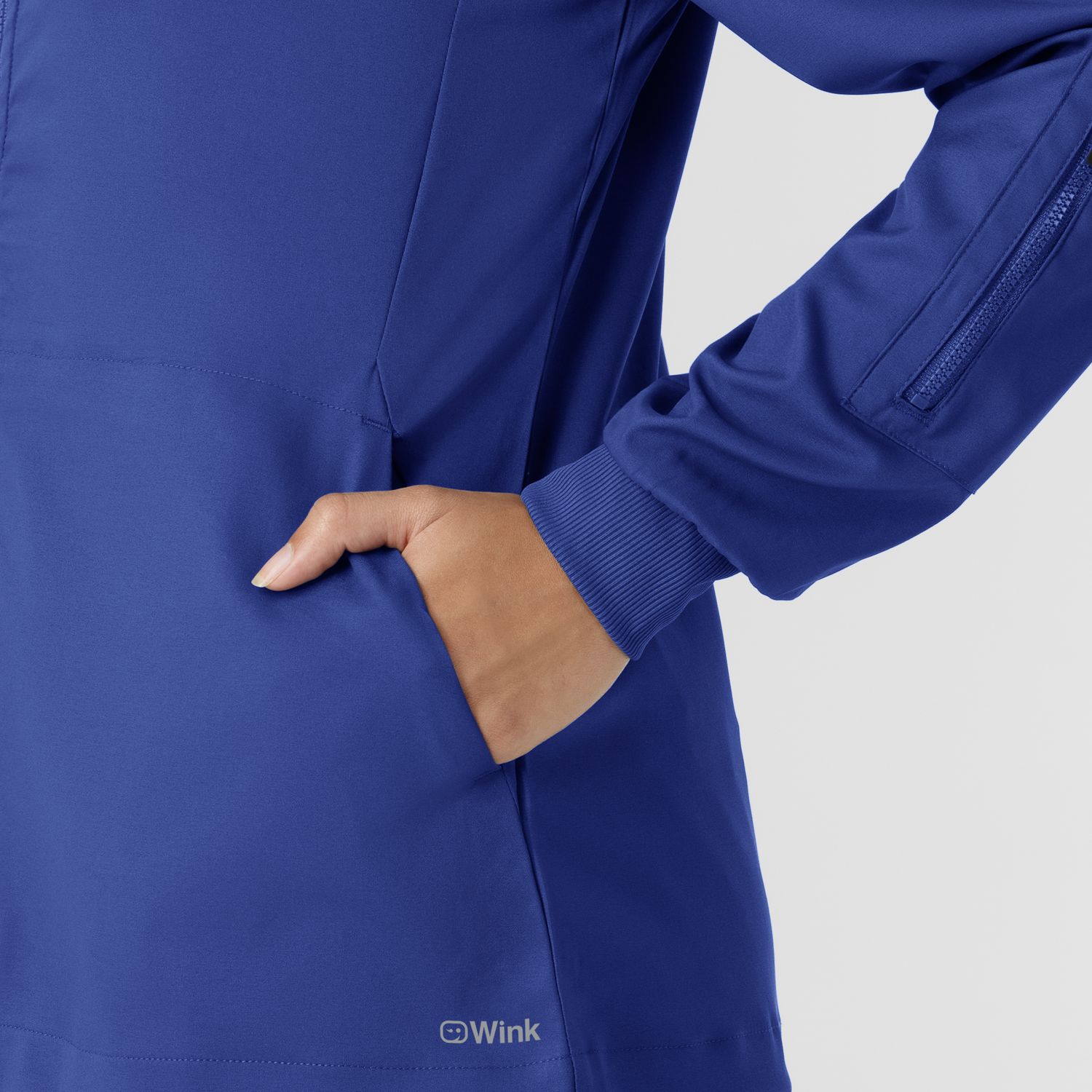 Casacca donna 8151 manica lunga e zip galaxy blue