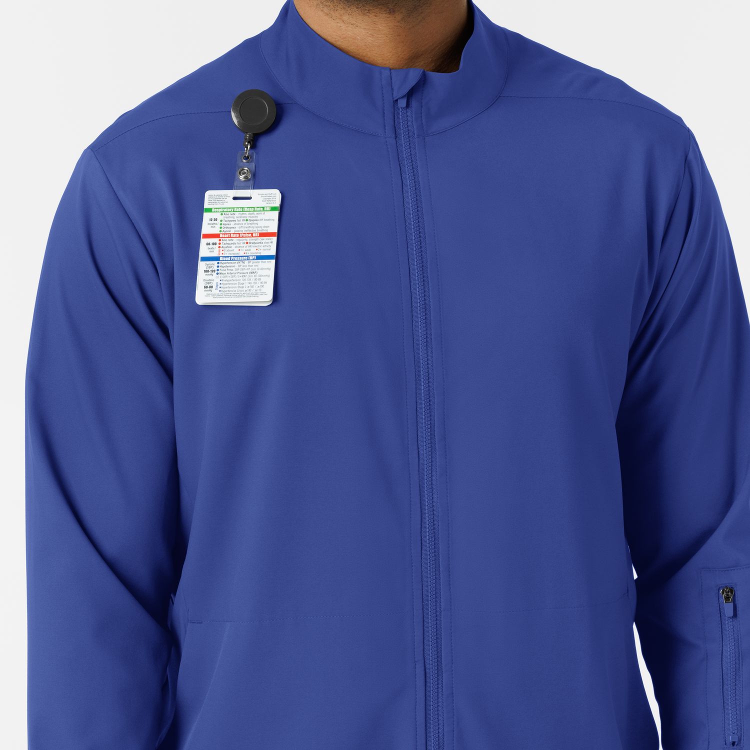 Casacca uomo 8351 manica lunga e zip galaxy blue