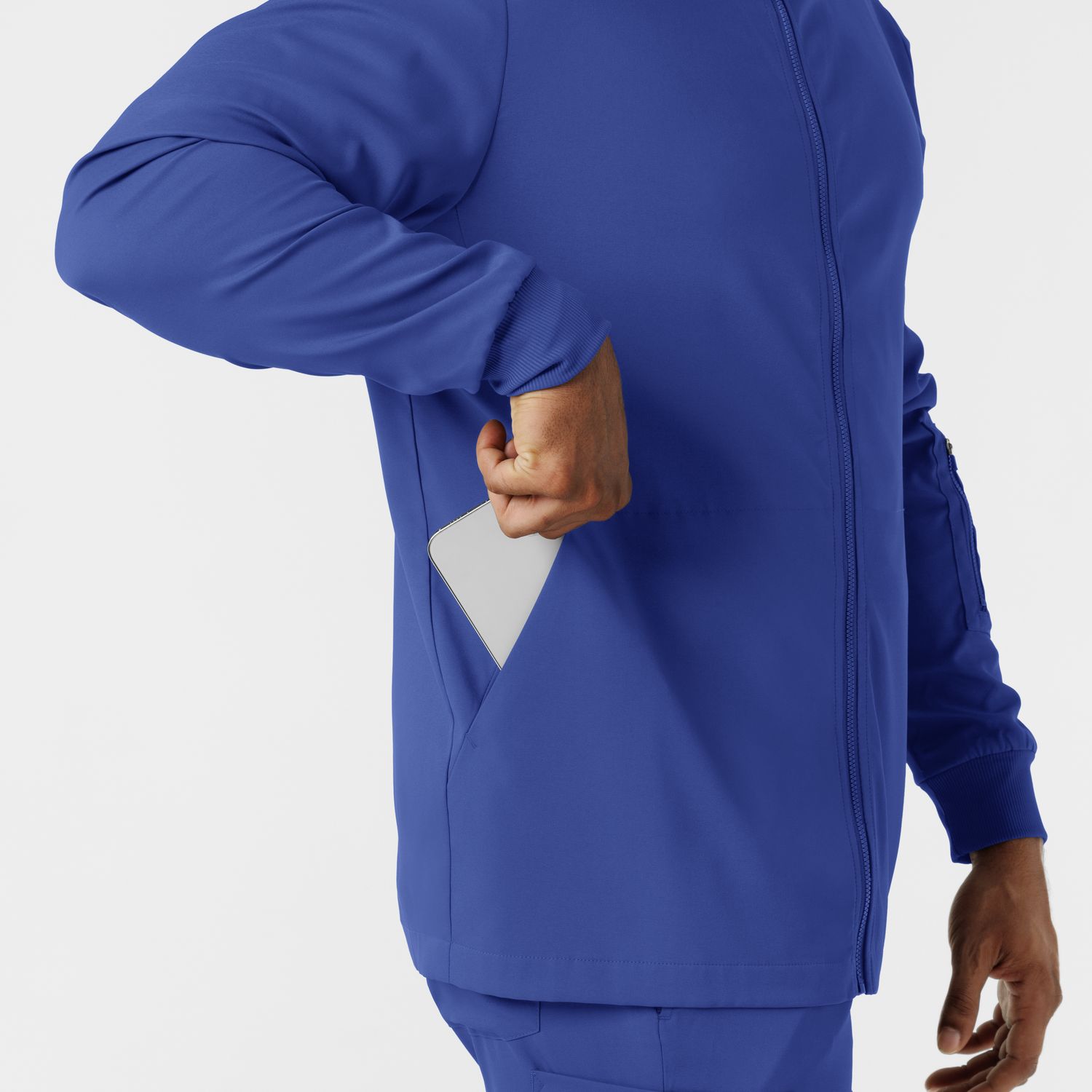 Casacca uomo 8351 manica lunga e zip galaxy blue