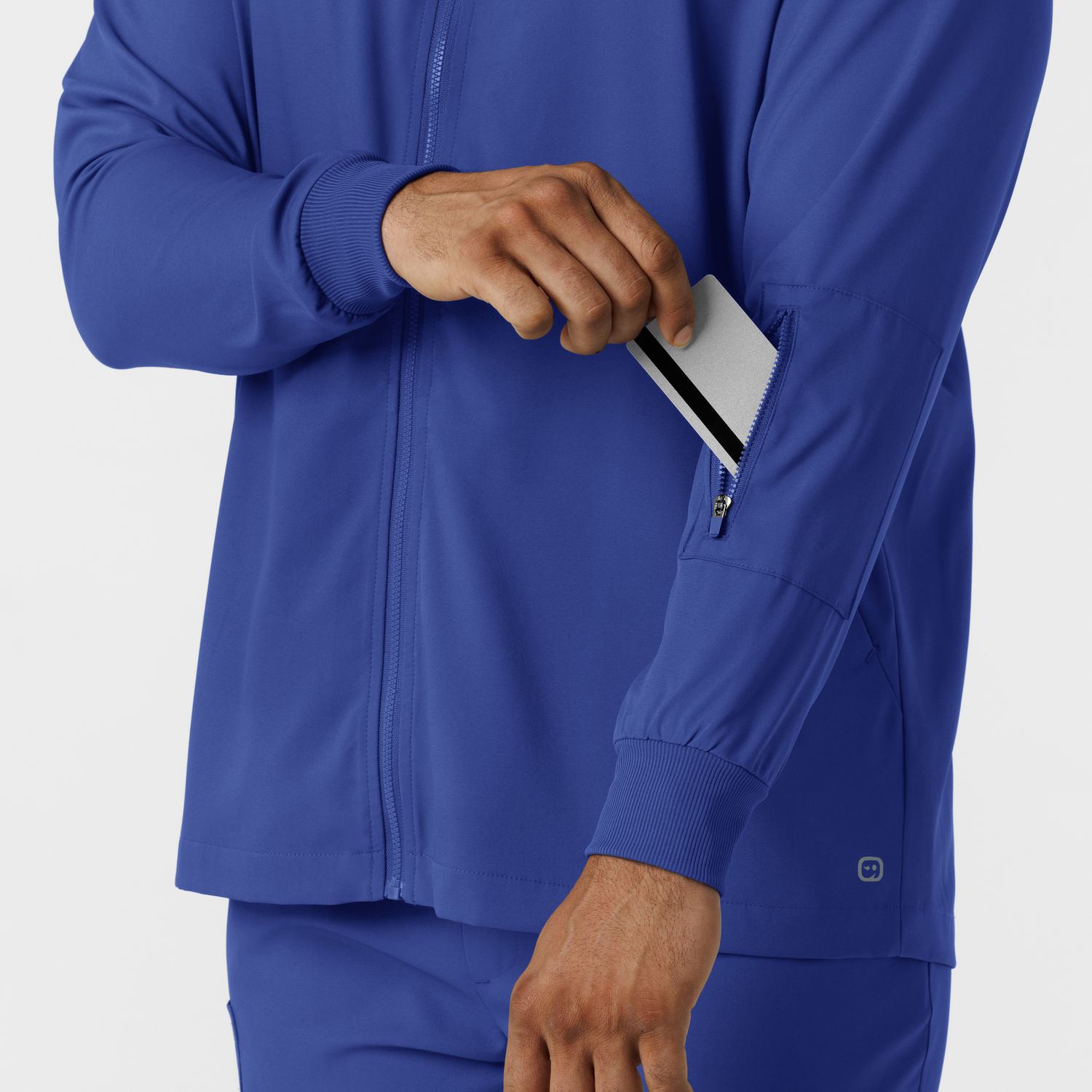 Casacca uomo 8351 manica lunga e zip galaxy blue