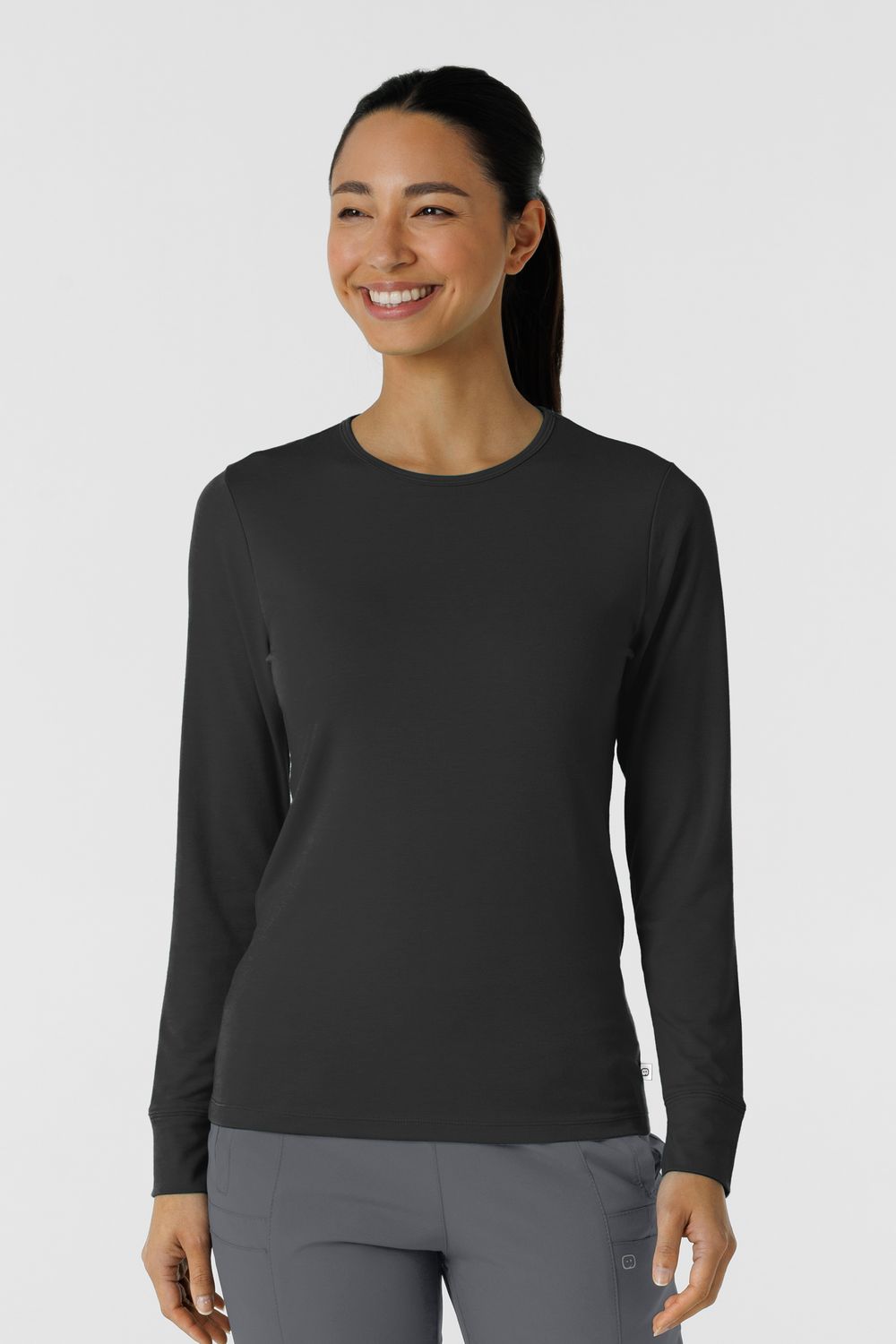 Maglia Essential 2190 manica lunga black 3pz