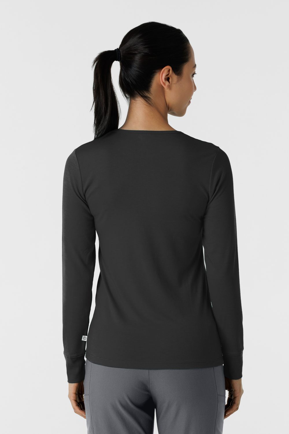 Maglia Essential 2190 manica lunga black 3pz
