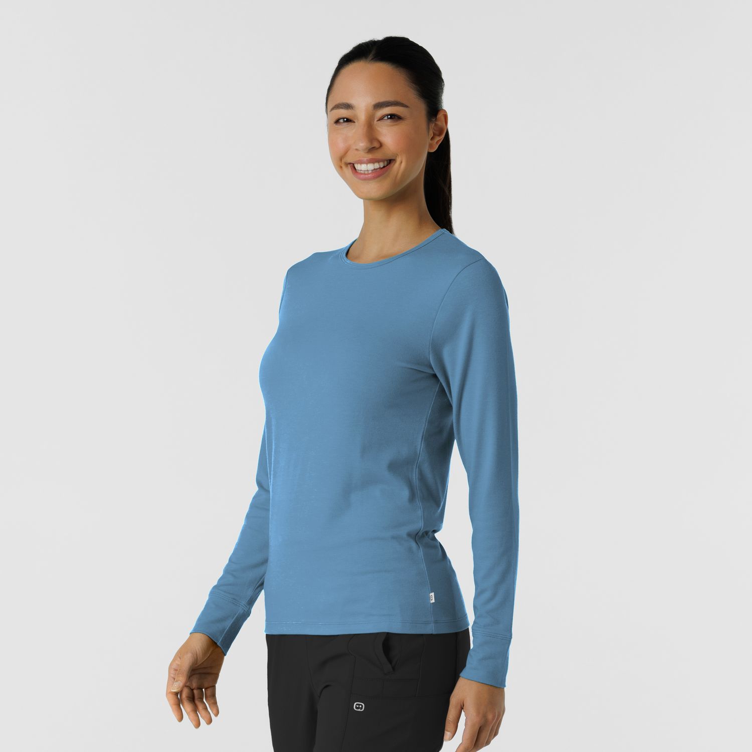 Maglia Essential 2189 manica lunga pacific blue