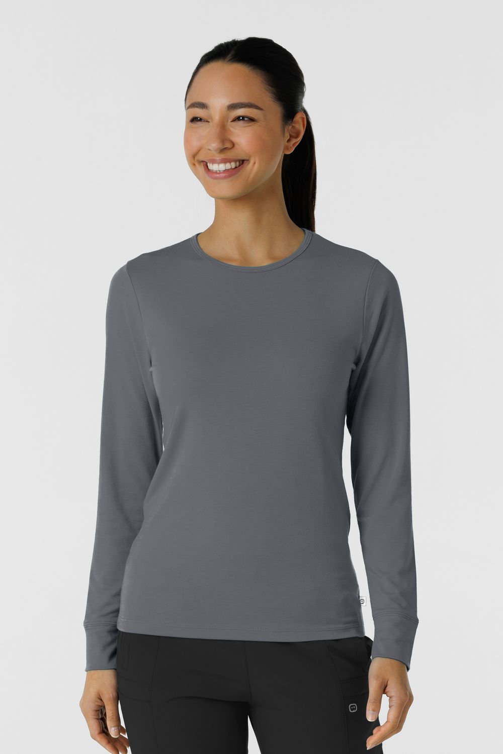 Maglia Essential 2189 manica lunga pewter