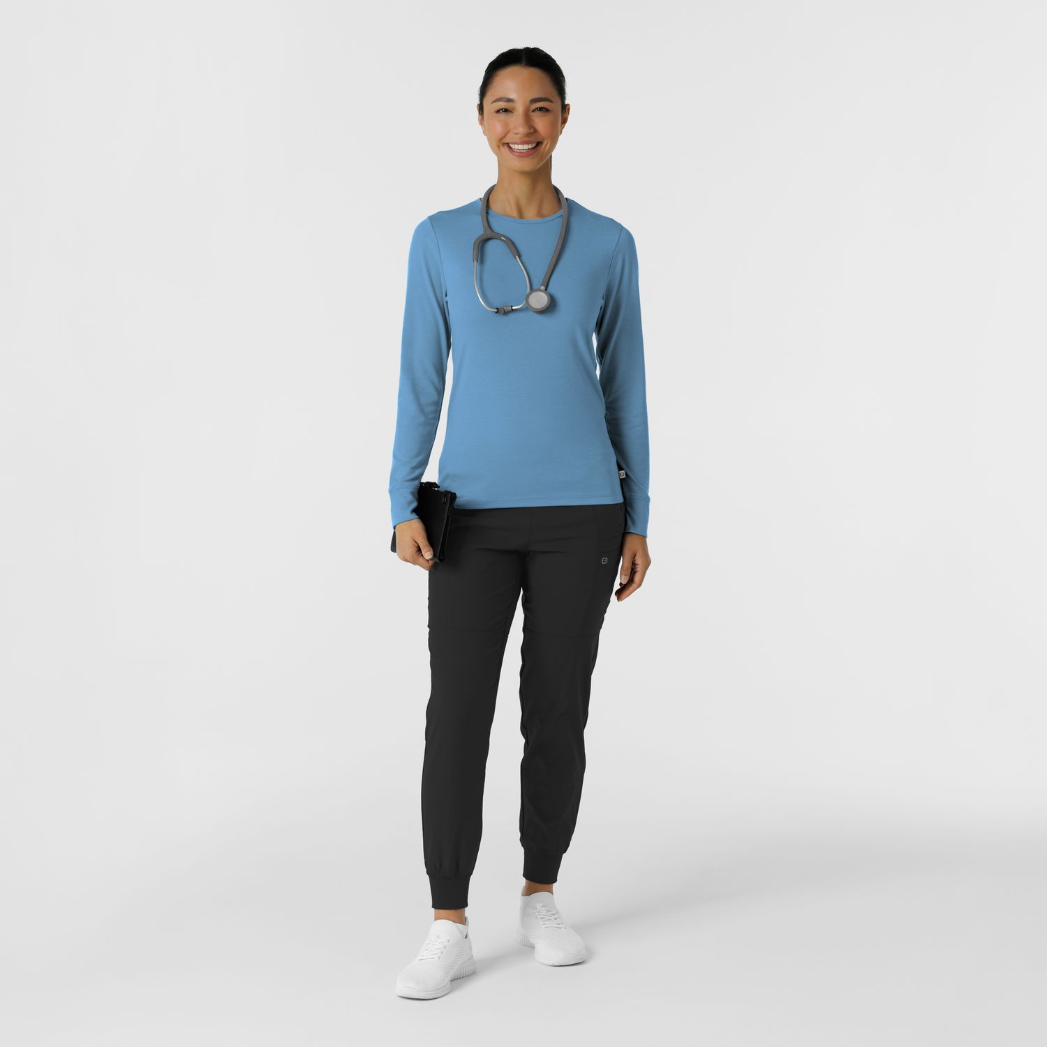 Maglia Essential 2189 manica lunga pacific blue