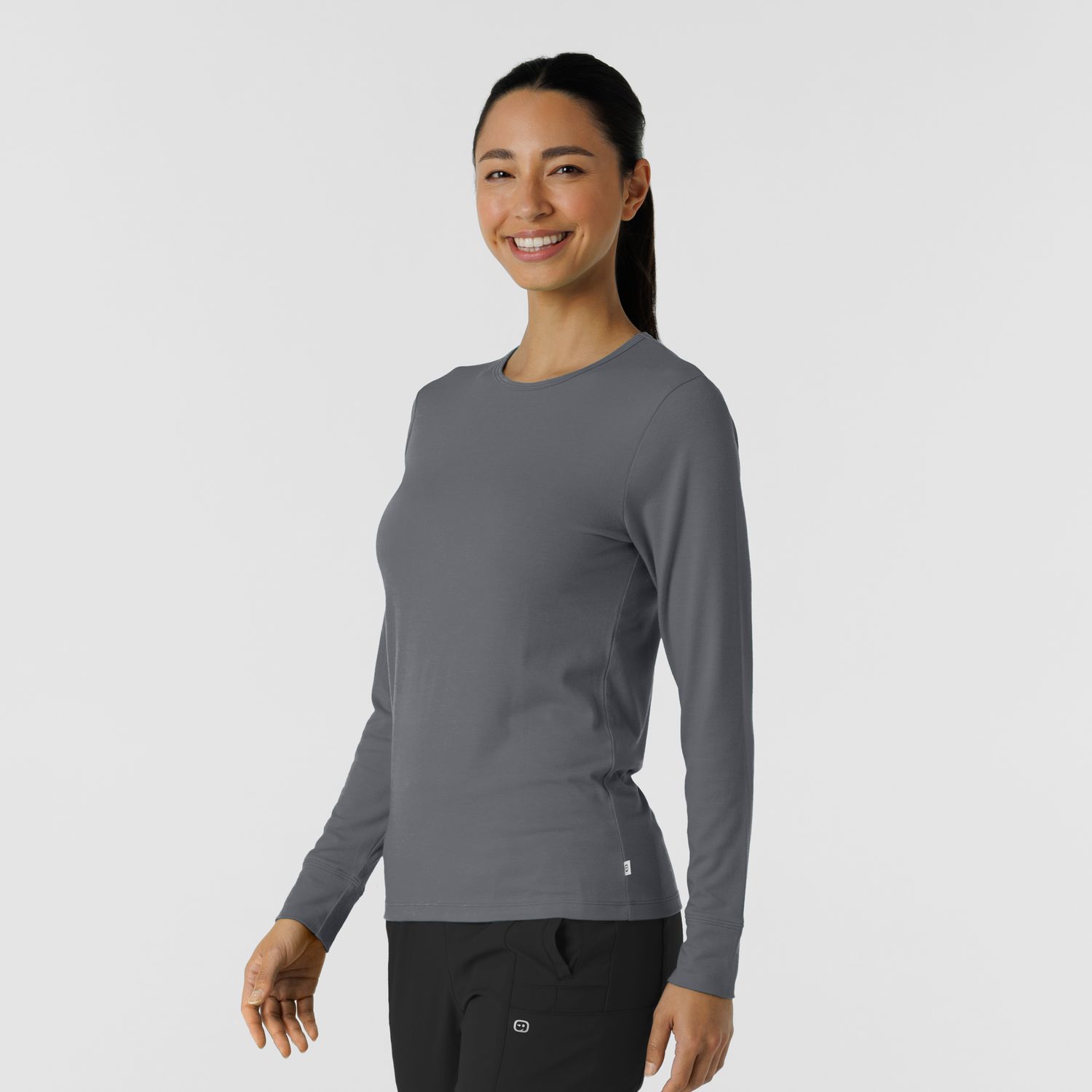 Maglia Essential 2189 manica lunga pewter