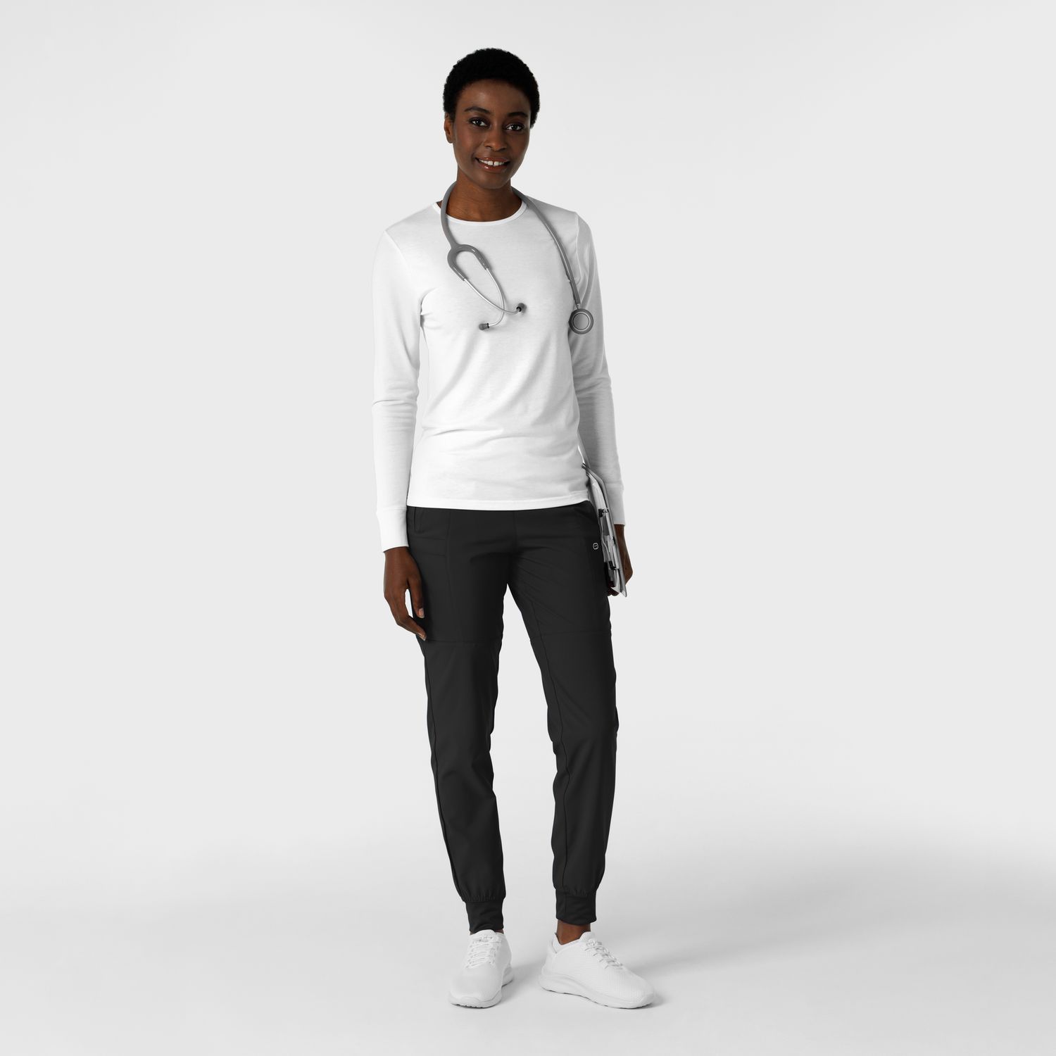 Maglia Essential 2190 manica lunga white 3pz