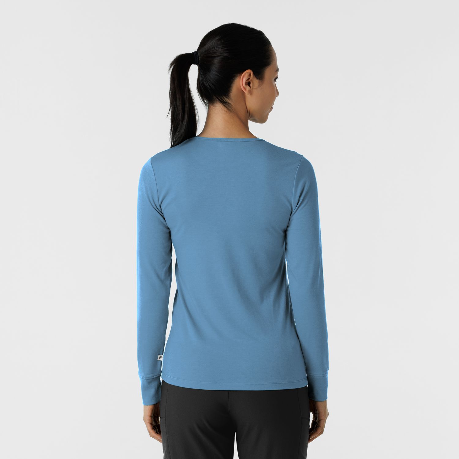 Maglia Essential 2190 manica lunga black, white, pacific blue 3pz
