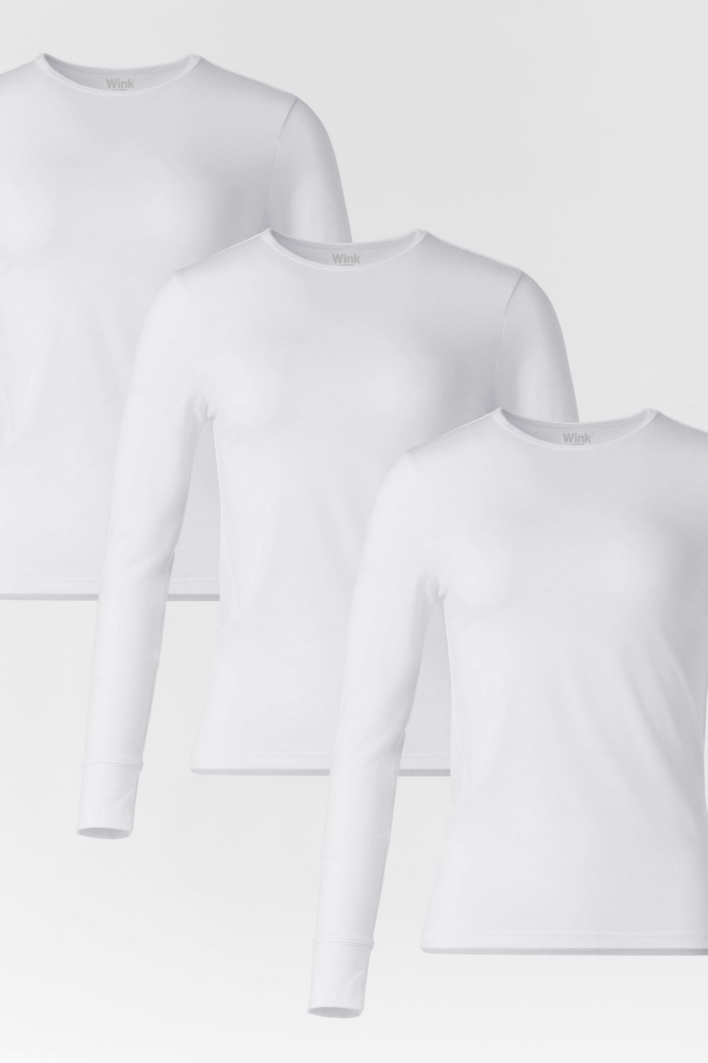 Maglia Essential 2190 manica lunga white 3pz