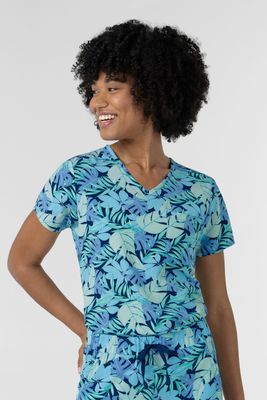 Casacca donna 6467 scollo a V Breezy Palms