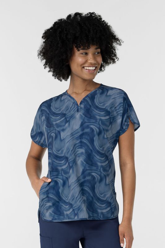 Casacca 6267 scollo a Y Dreamy Daze Navy Tonal