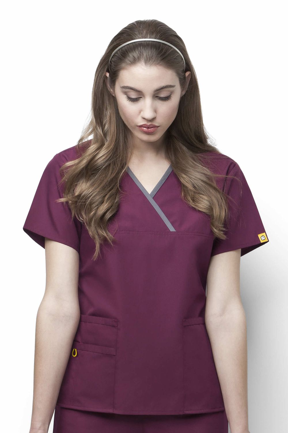 Casacca donna 6026 scollo a Y wine