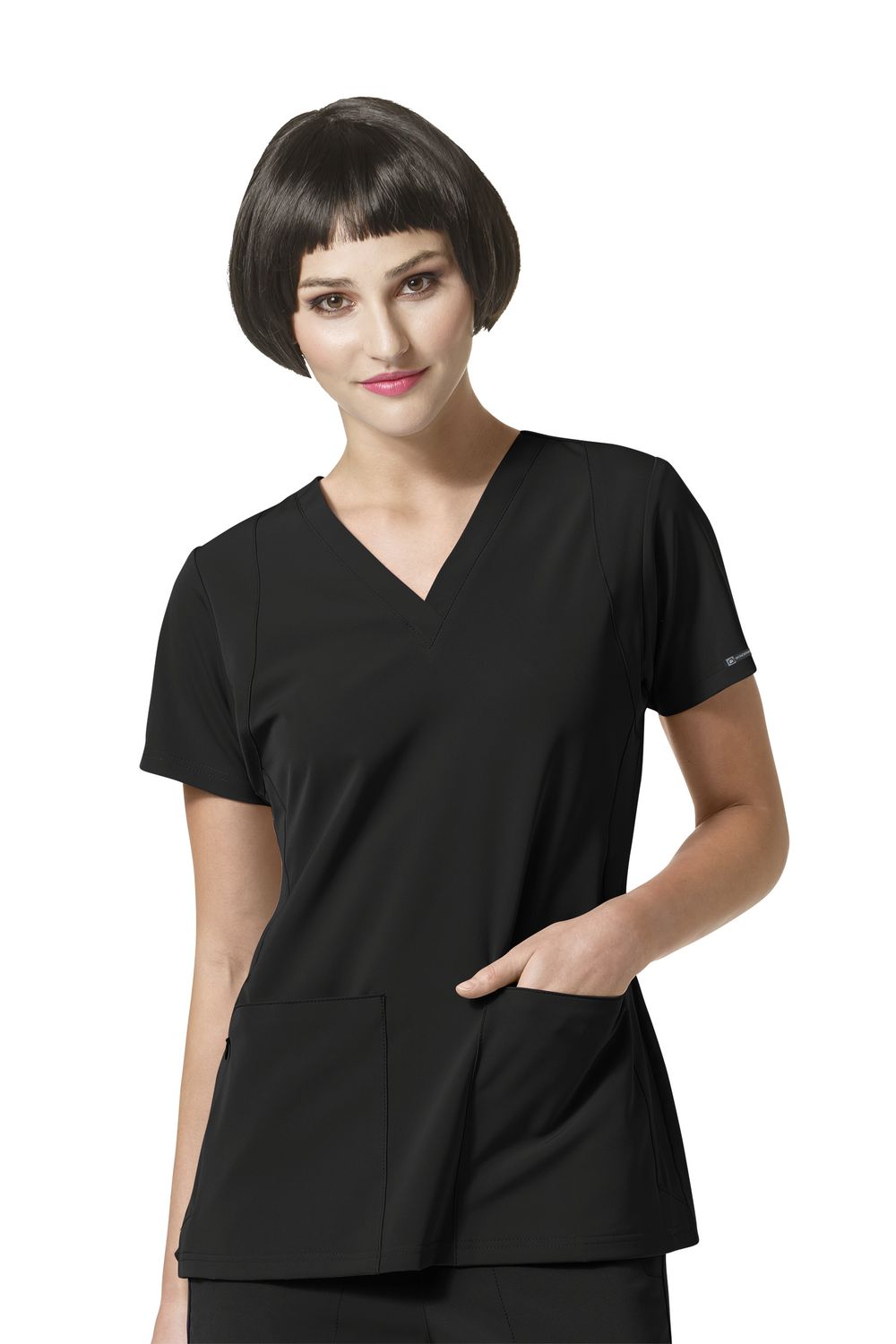 Casacca donna SYNC scollo a V black