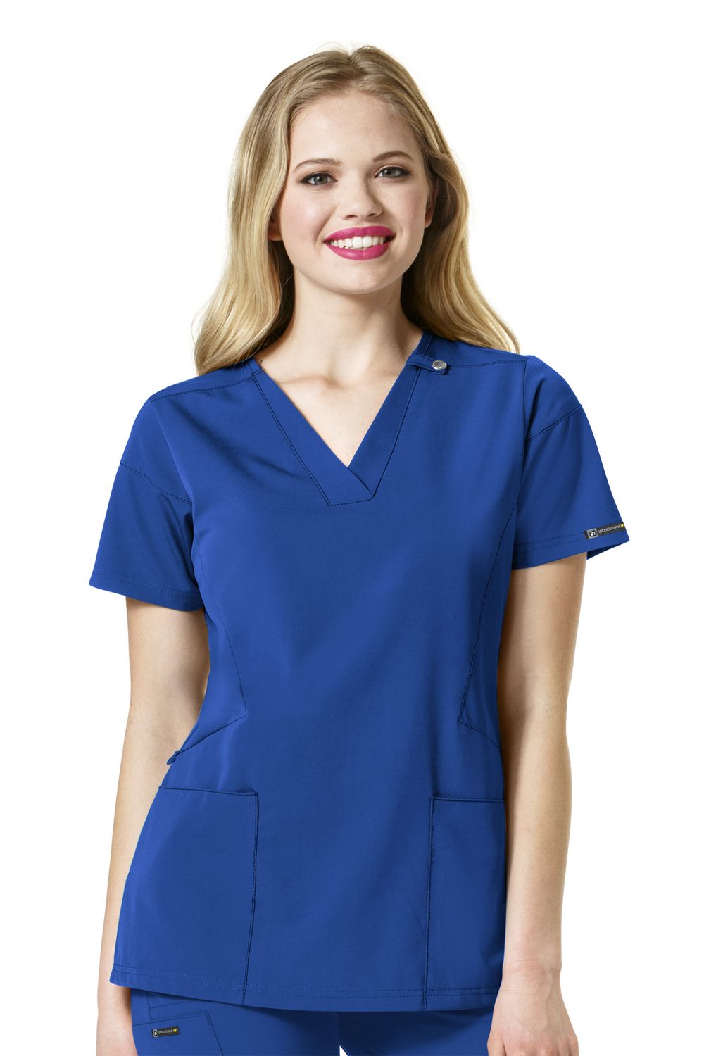 Casacca donna Sequence scollo a V royal blue