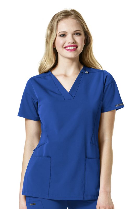 Casacca donna Sequence scollo a V royal blue