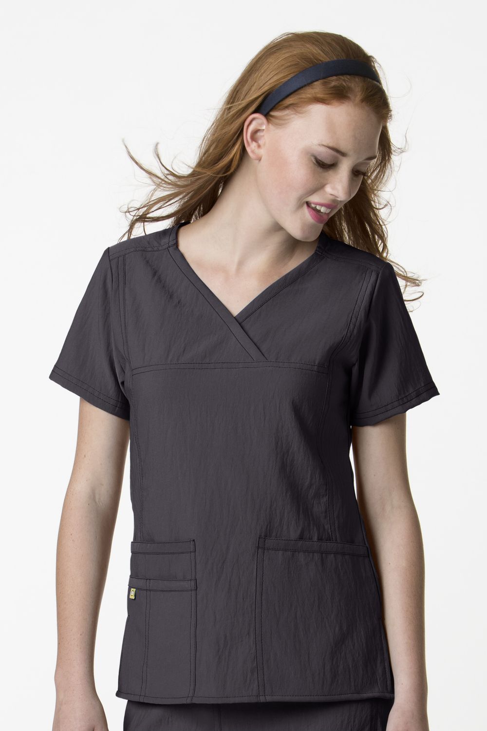 Casacca donna 6414 scollo a Y graphite