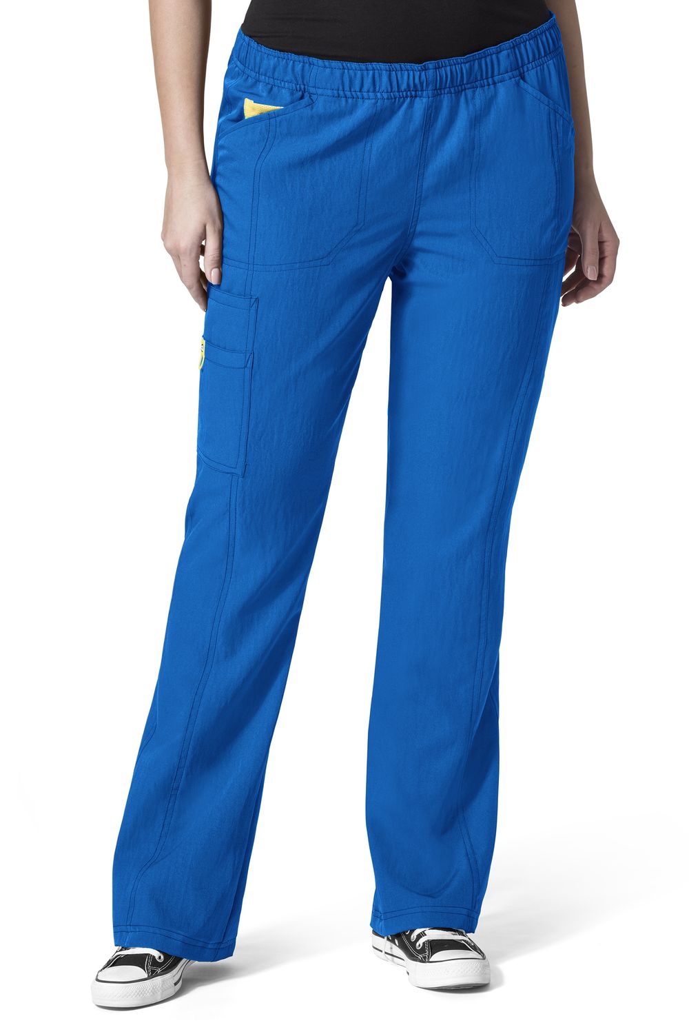 Pantalone donna 5105 gamba larga royal blue