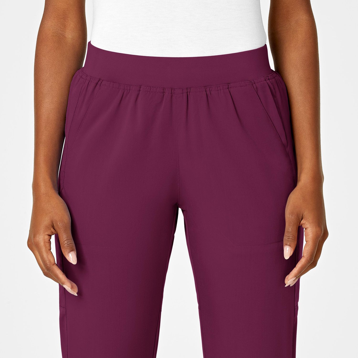 Pantalone donna 5419 cargo 7 tasche wine