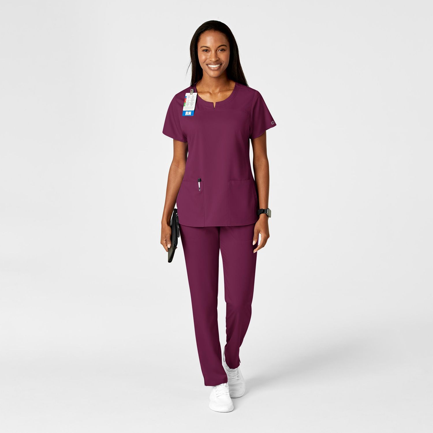 Pantalone donna 5419 cargo 7 tasche wine